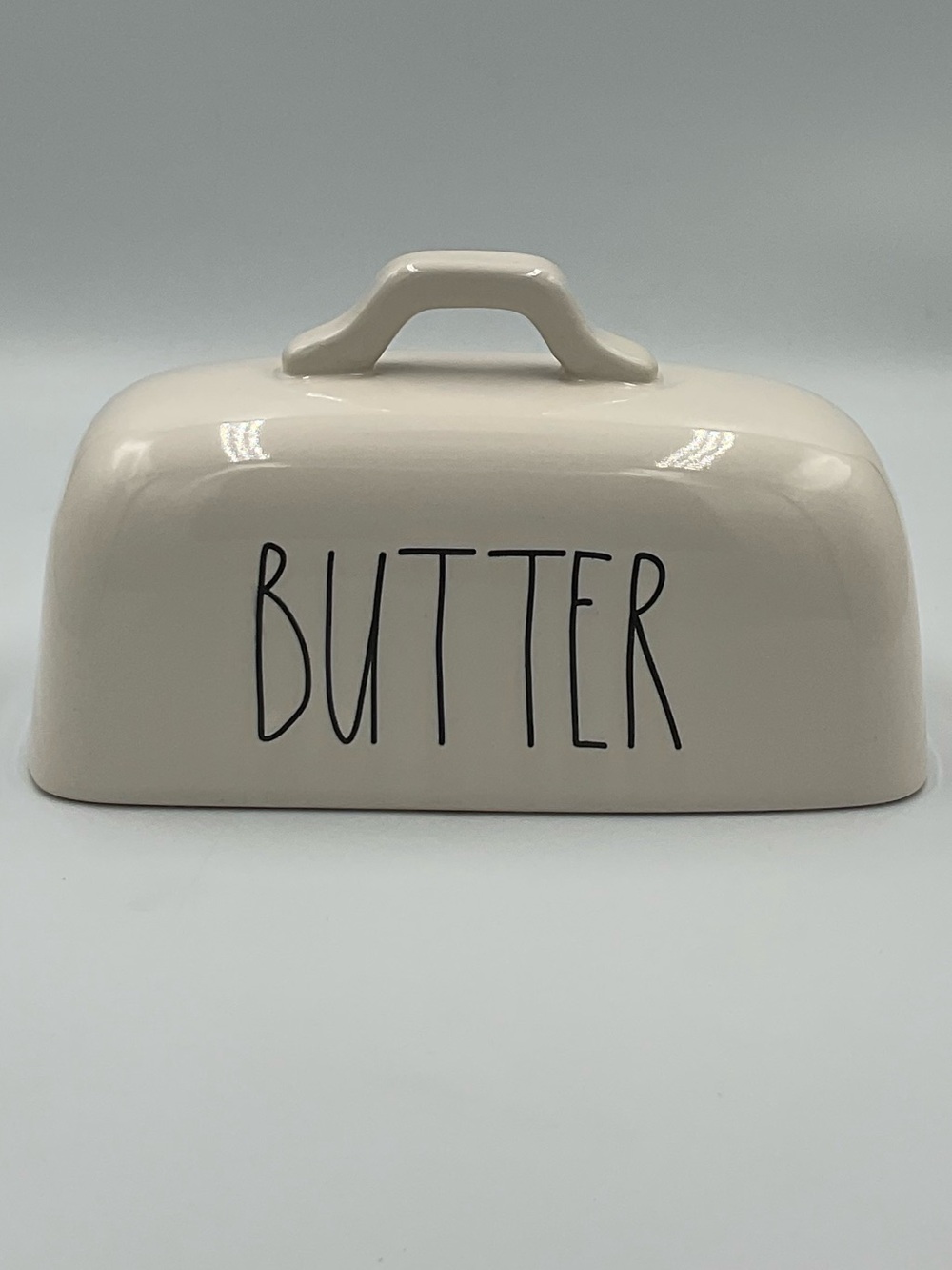 Rae Dunn Oversized Ceramic Butter Dish Lid Replacement with Handle